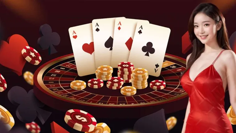 Image of a slot machine with winning symbols